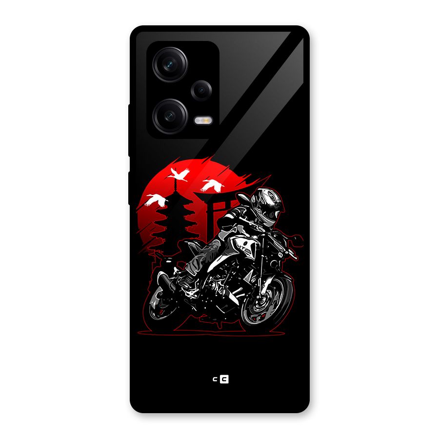 Moto Lean Glass Back Case for Redmi Note 12 Pro