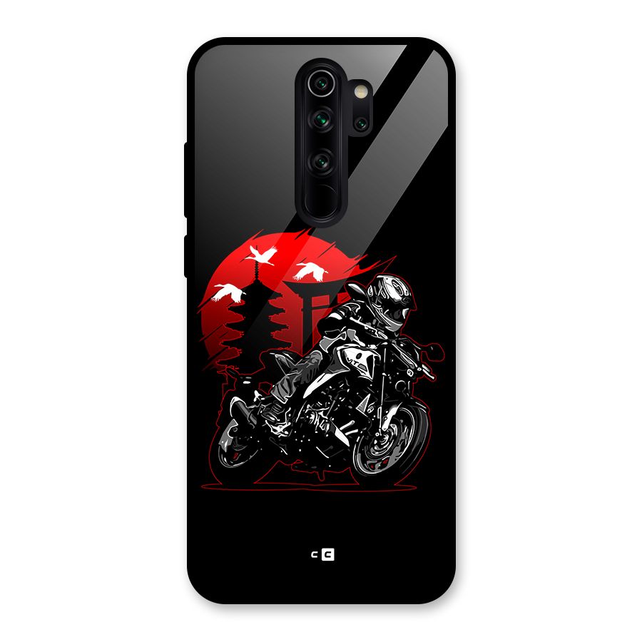 Moto Lean Glass Back Case for Redmi Note 8 Pro