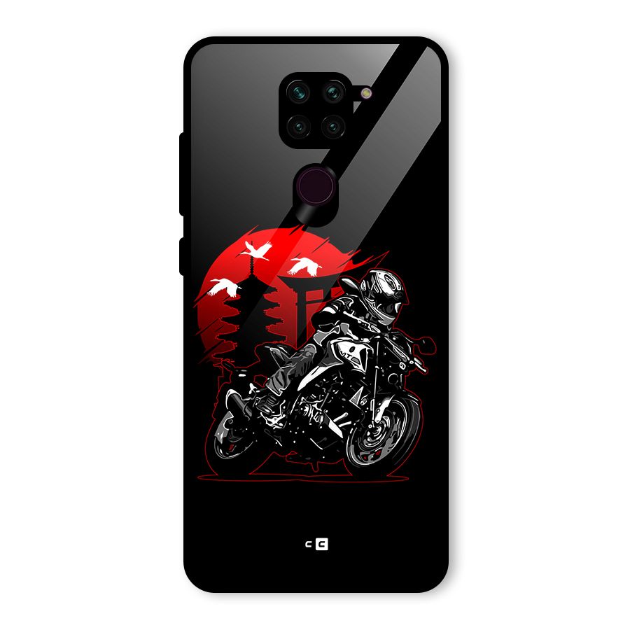 Moto Lean Glass Back Case for Redmi Note 9