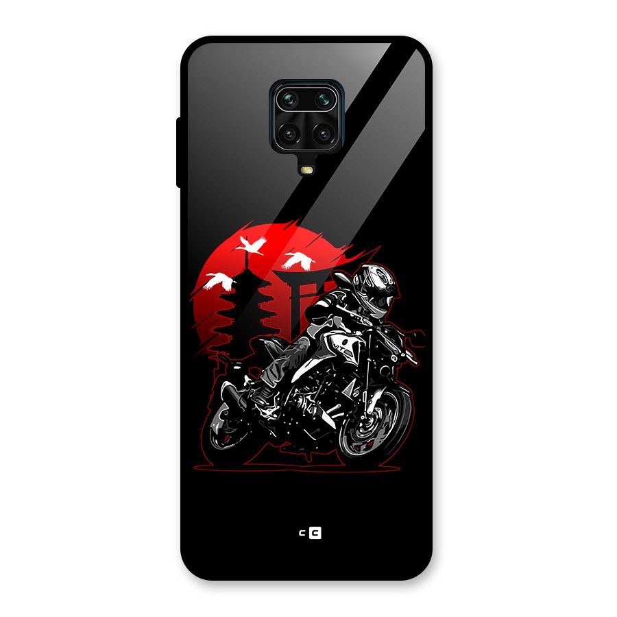 Moto Lean Glass Back Case for Redmi Note 9 Pro