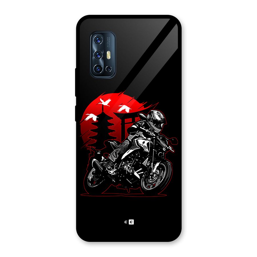 Moto Lean Glass Back Case for Vivo V17