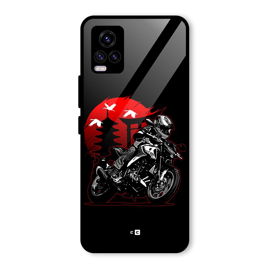 Moto Lean Glass Back Case for Vivo V20