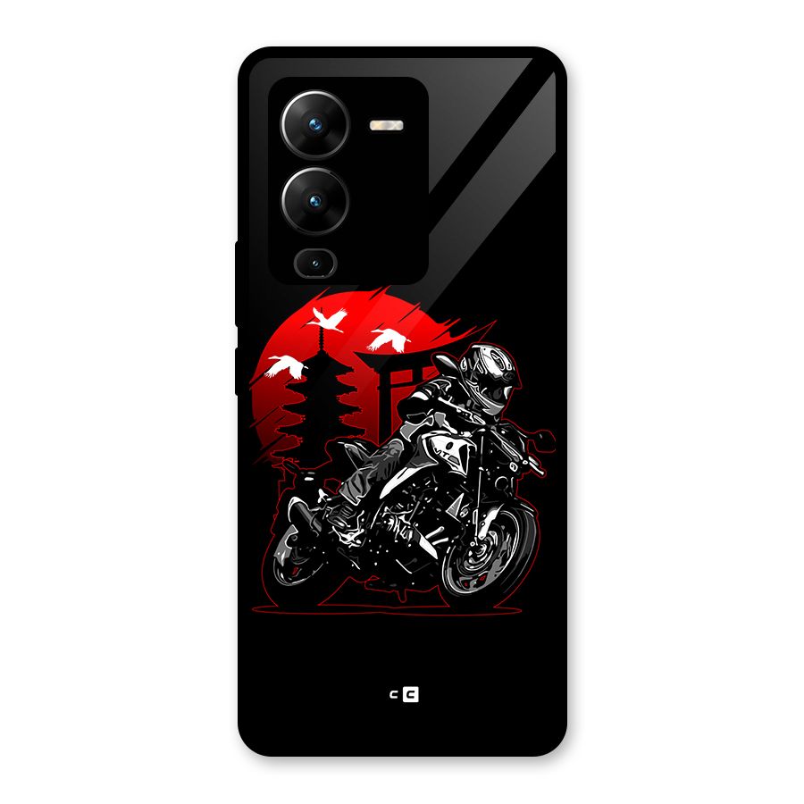 Moto Lean Glass Back Case for Vivo V25 Pro