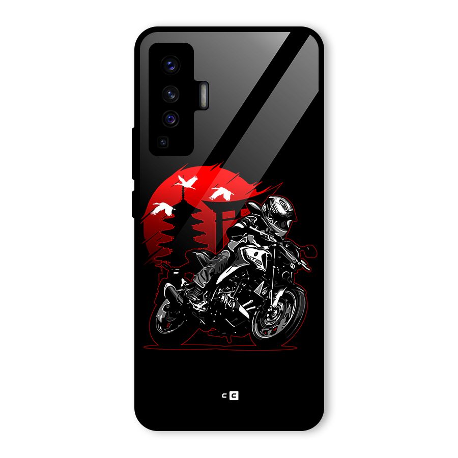 Moto Lean Glass Back Case for Vivo X50