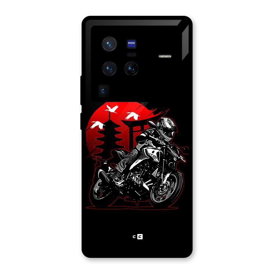 Moto Lean Glass Back Case for Vivo X80 Pro