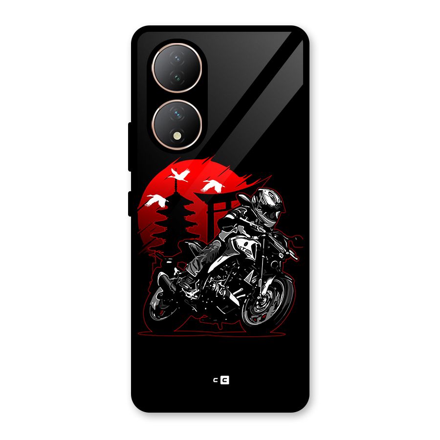 Moto Lean Glass Back Case for Vivo Y100