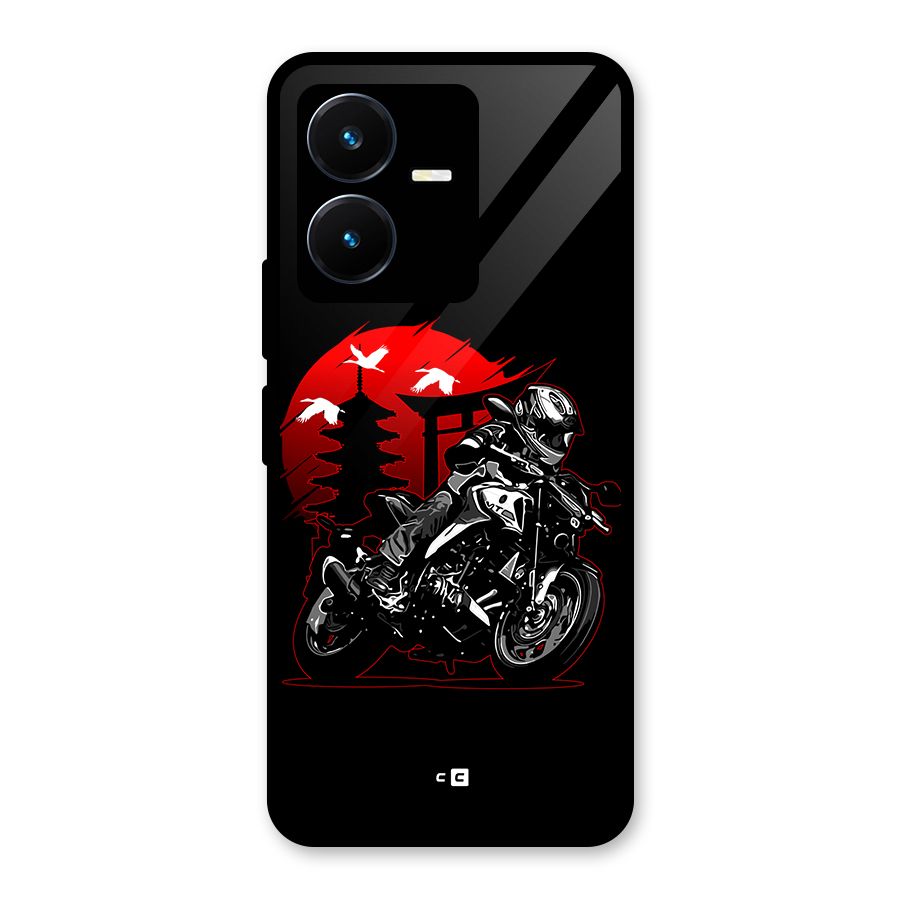 Moto Lean Glass Back Case for Vivo Y22