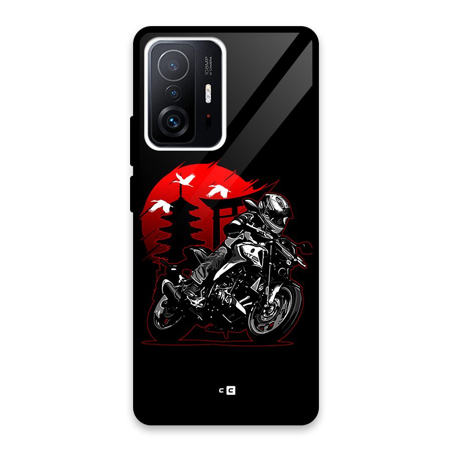 Moto Lean Glass Back Case for Xiaomi 11T Pro