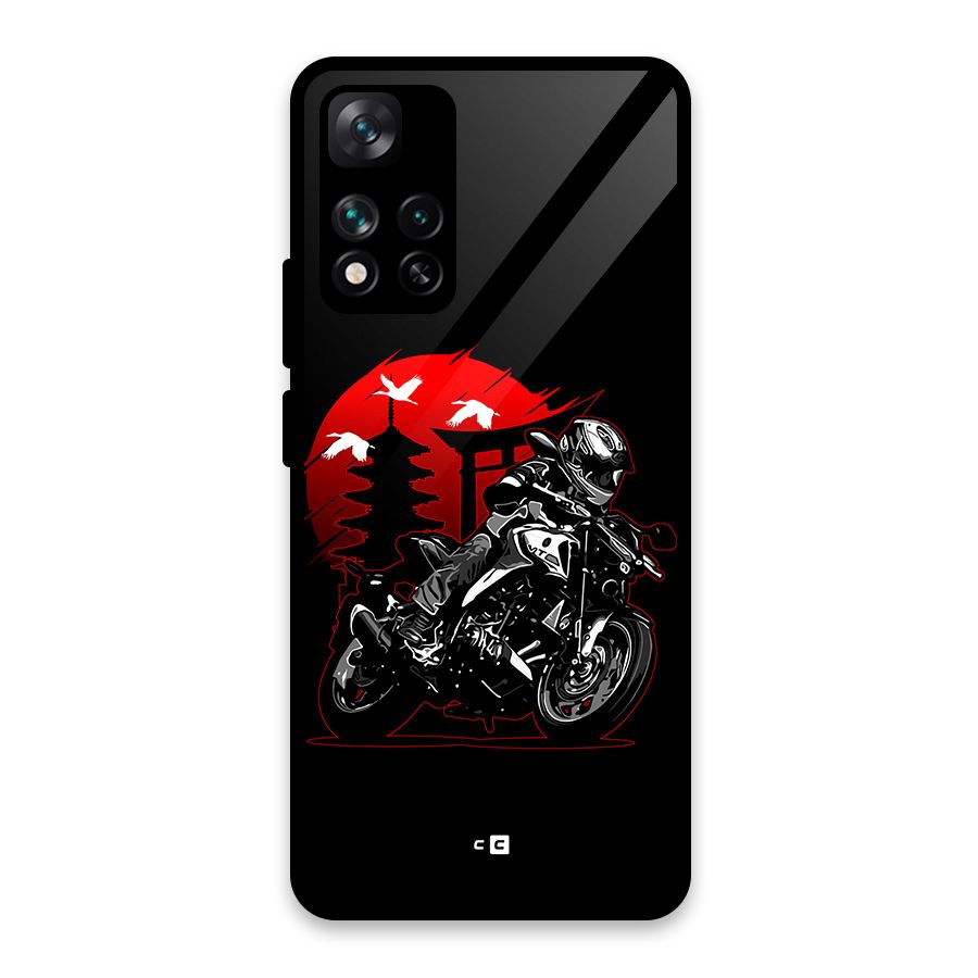 Moto Lean Glass Back Case for Xiaomi 11i 5G