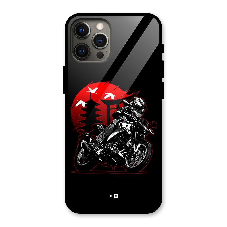 Moto Lean Glass Back Case for iPhone 12 Pro Max