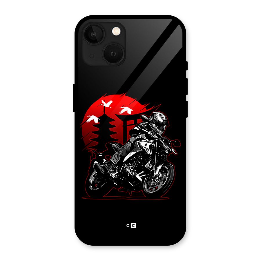 Moto Lean Glass Back Case for iPhone 13