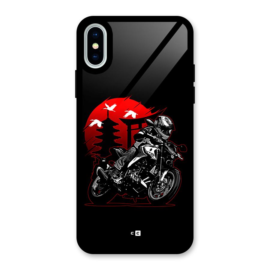 Moto Lean Glass Back Case for iPhone XS
