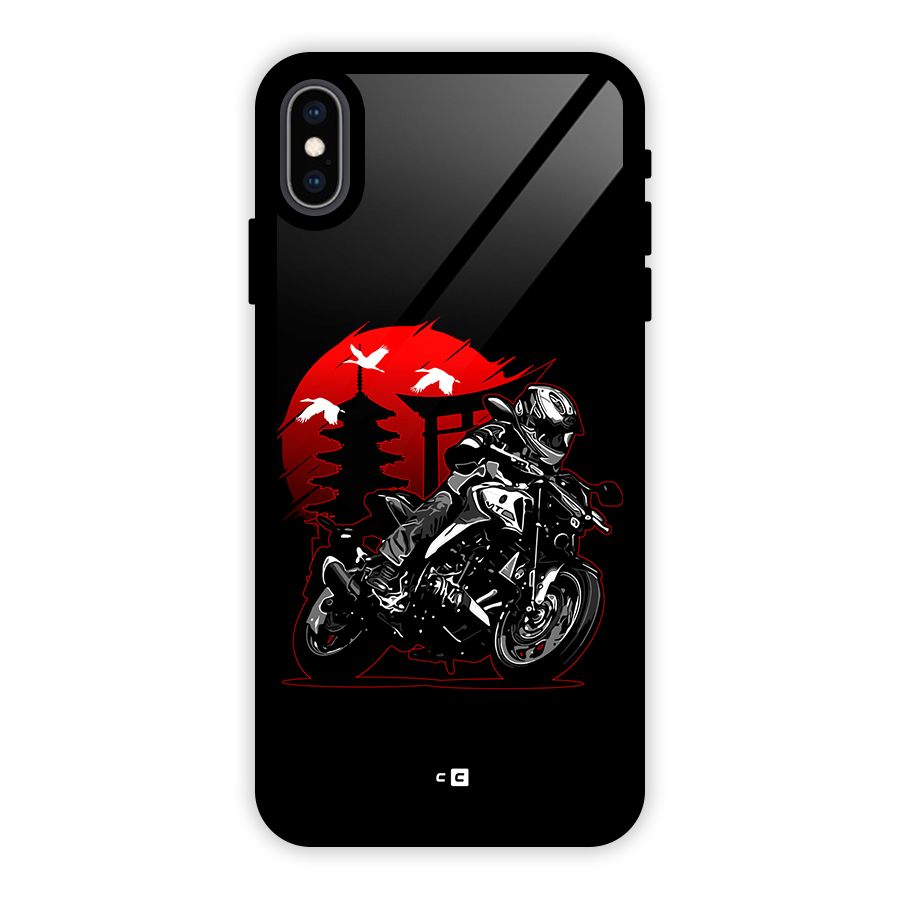 Moto Lean Glass Back Case for iPhone XS Max