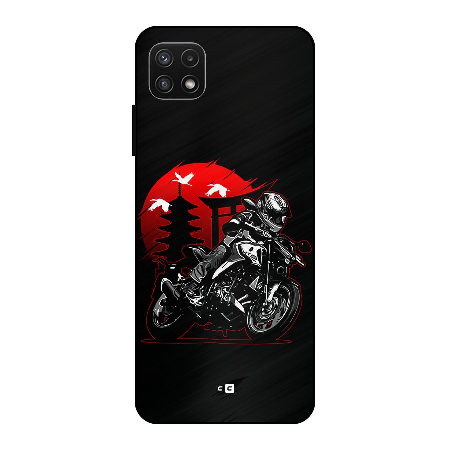 Moto Lean Metal Back Case for Galaxy A22 5G