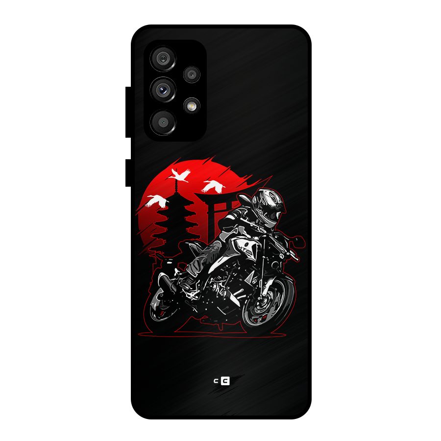 Moto Lean Metal Back Case for Galaxy A73 5G