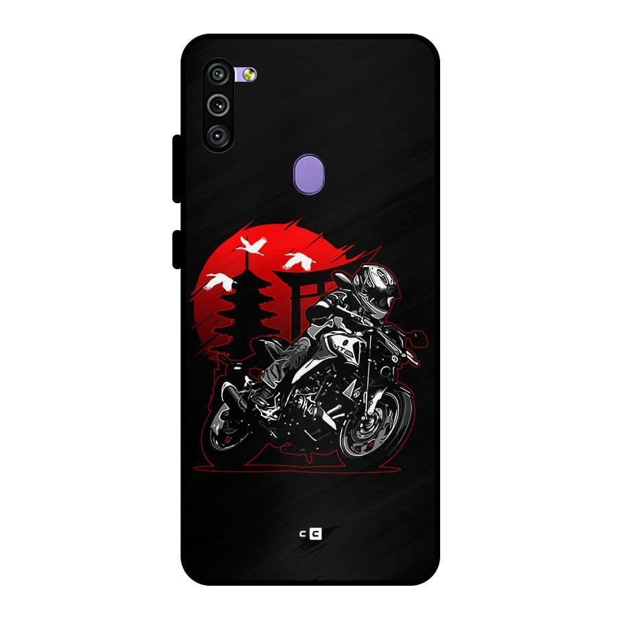 Moto Lean Metal Back Case for Galaxy M11