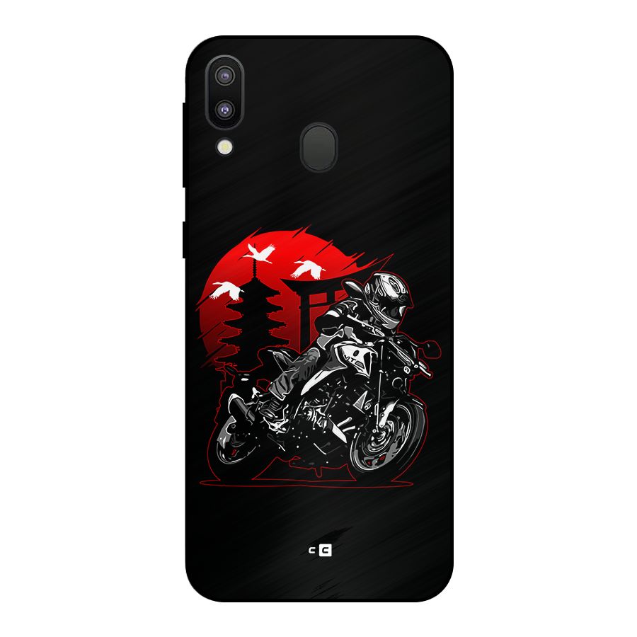 Moto Lean Metal Back Case for Galaxy M20