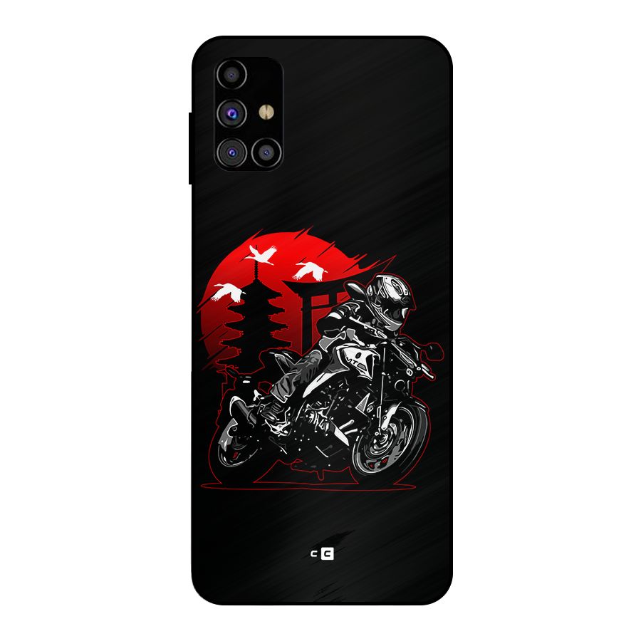 Moto Lean Metal Back Case for Galaxy M31s