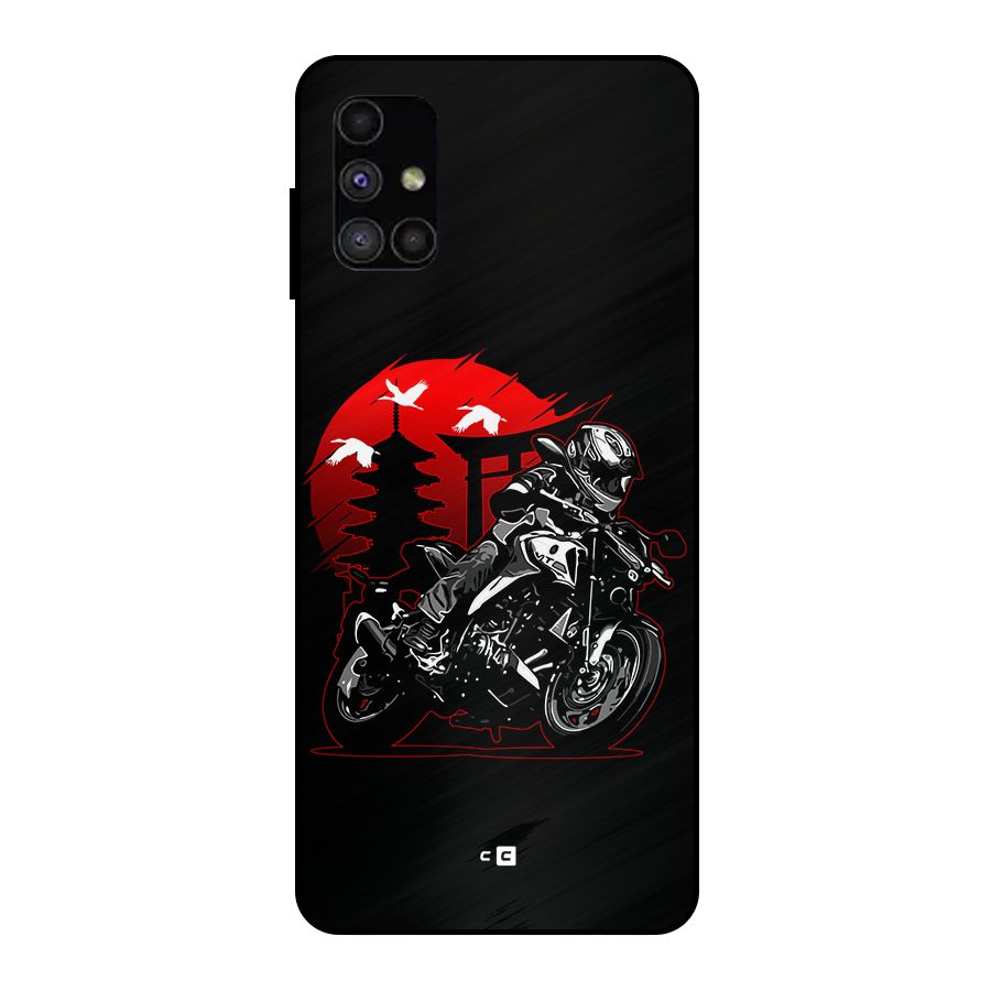 Moto Lean Metal Back Case for Galaxy M51