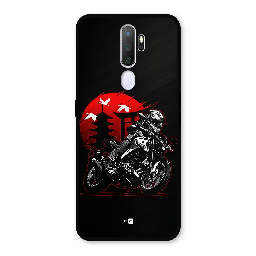 Moto Lean Metal Back Case for Oppo A5 (2020)