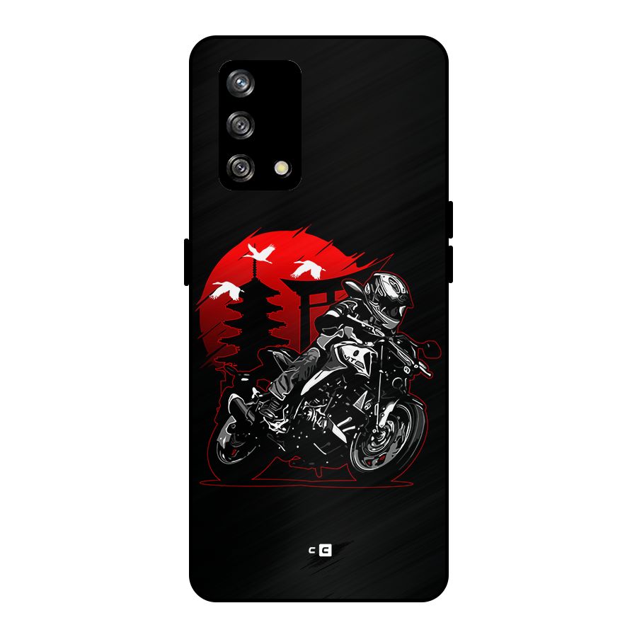 Moto Lean Metal Back Case for Oppo F19