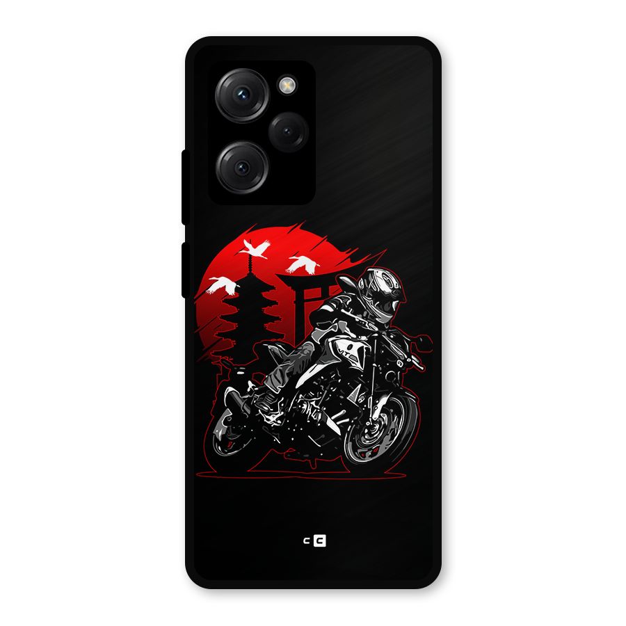 Moto Lean Metal Back Case for Poco X5 Pro