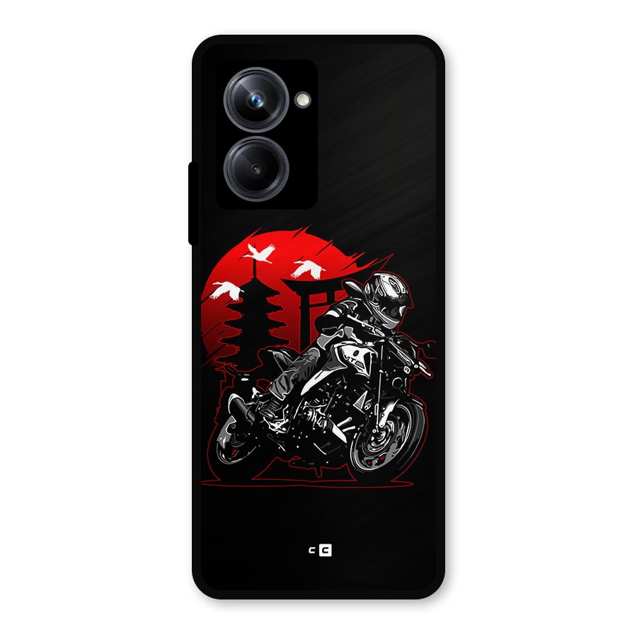 Moto Lean Metal Back Case for Realme 10 Pro