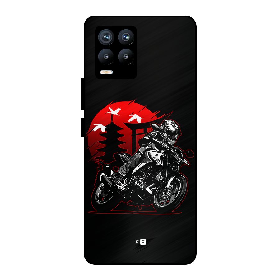 Moto Lean Metal Back Case for Realme 8 Pro