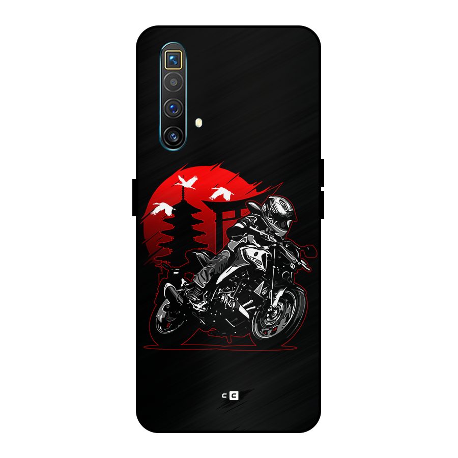 Moto Lean Metal Back Case for Realme X3