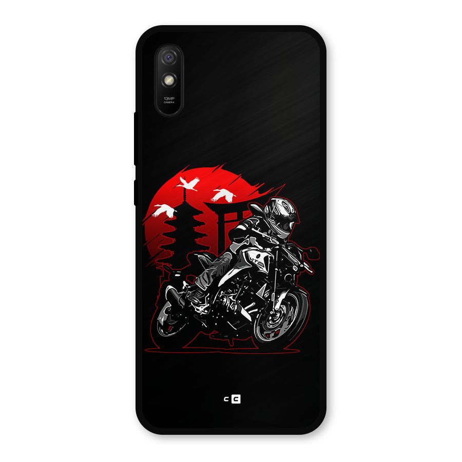 Moto Lean Metal Back Case for Redmi 9i