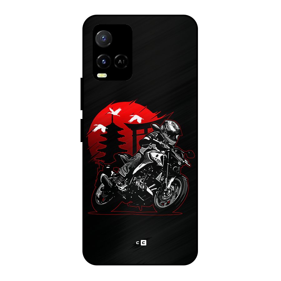 Moto Lean Metal Back Case for Vivo Y21