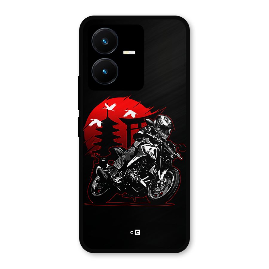 Moto Lean Metal Back Case for Vivo Y22