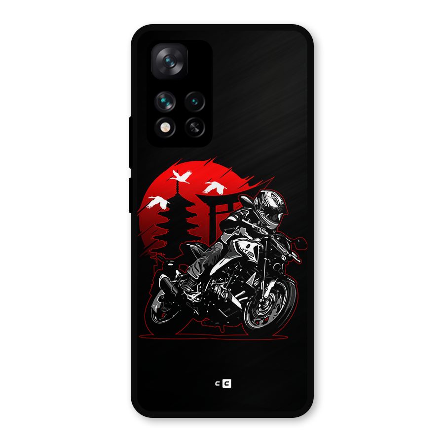 Moto Lean Metal Back Case for Xiaomi 11i Hypercharge 5G