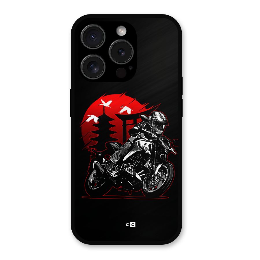 Moto Lean Metal Back Case for iPhone 15 Pro