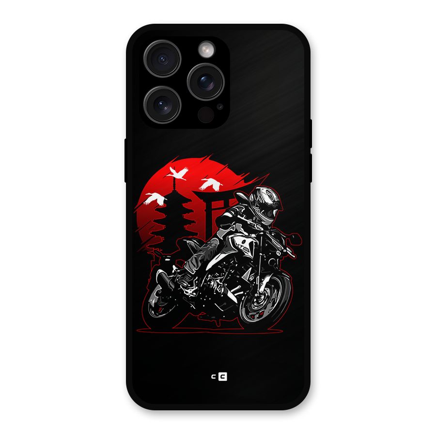 Moto Lean Metal Back Case for iPhone 15 Pro Max