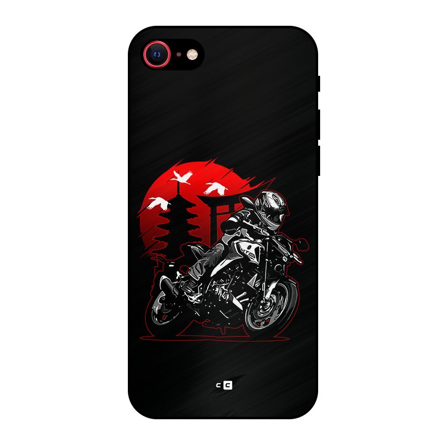 Moto Lean Metal Back Case for iPhone 8