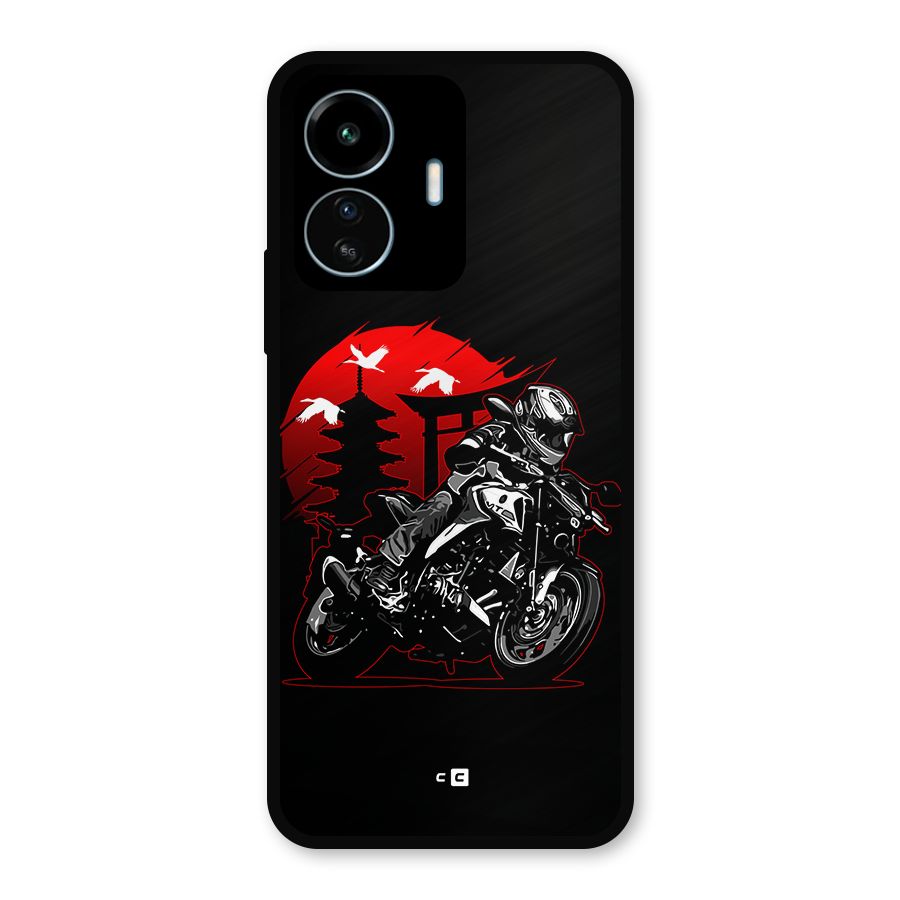 Moto Lean Metal Back Case for vivo iQOO Z6 Lite 5G
