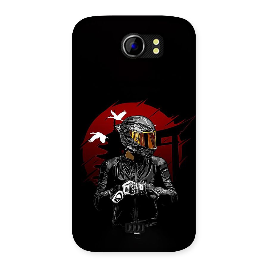 Moto Rider Ready Back Case for Canvas 2 A110