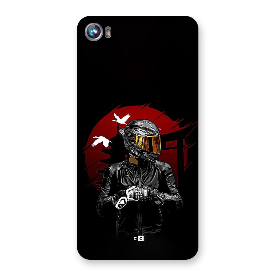 Moto Rider Ready Back Case for Canvas Fire 4 (A107)