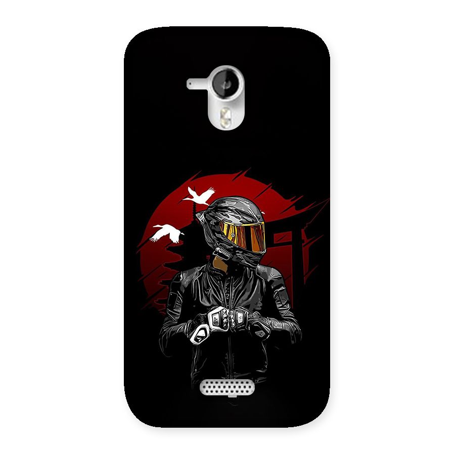 Moto Rider Ready Back Case for Canvas HD A116