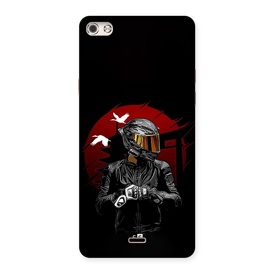 Moto Rider Ready Back Case for Canvas Silver 5