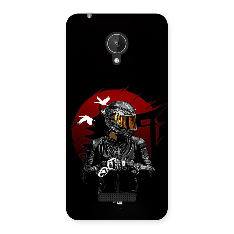 Moto Rider Ready Back Case for Canvas Spark Q380