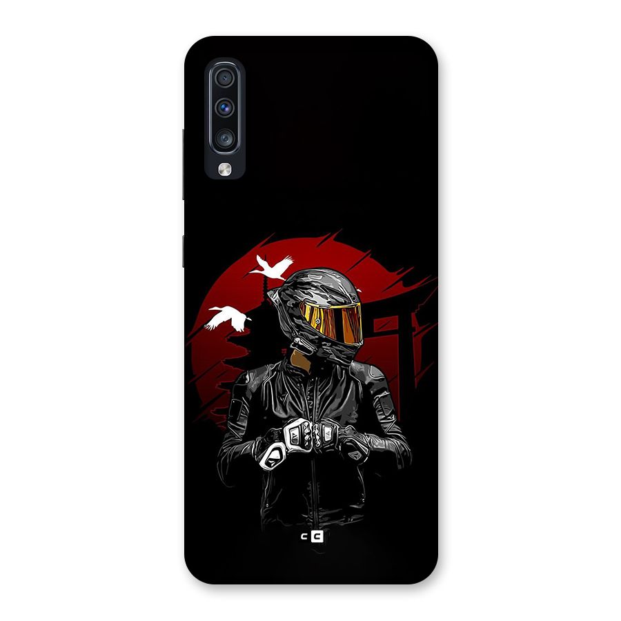 Moto Rider Ready Back Case for Galaxy A70