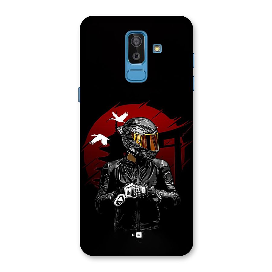 Moto Rider Ready Back Case for Galaxy J8