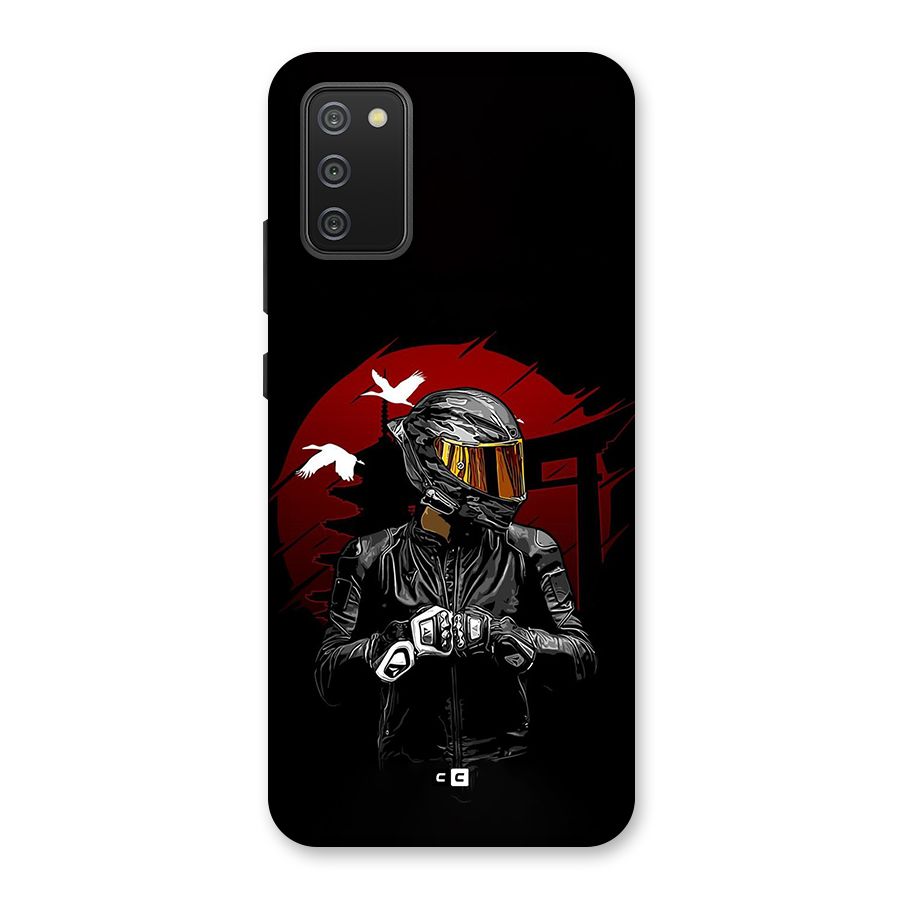 Moto Rider Ready Back Case for Galaxy M02s