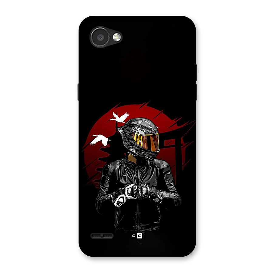 Moto Rider Ready Back Case for LG Q6