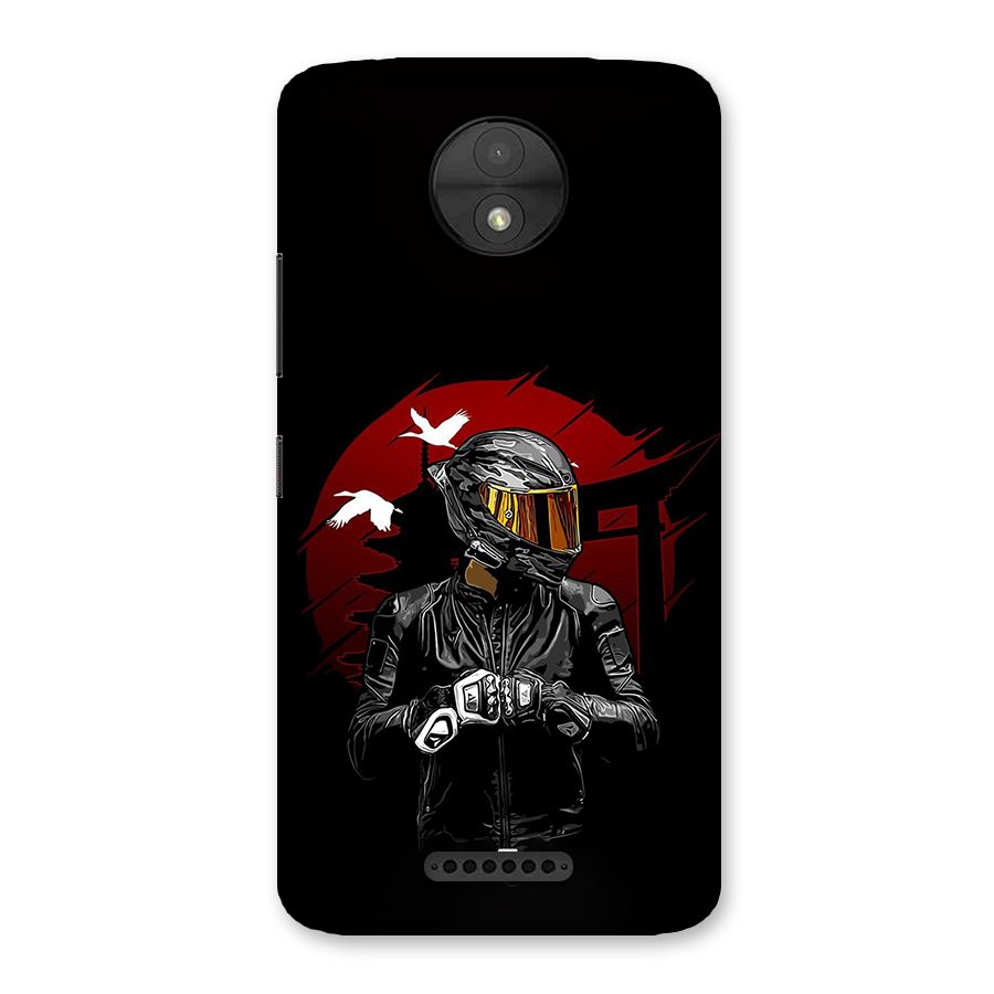 Moto Rider Ready Back Case for Moto C