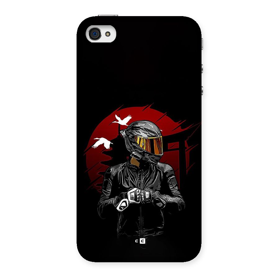 Moto Rider Ready Back Case for iPhone 4 4s