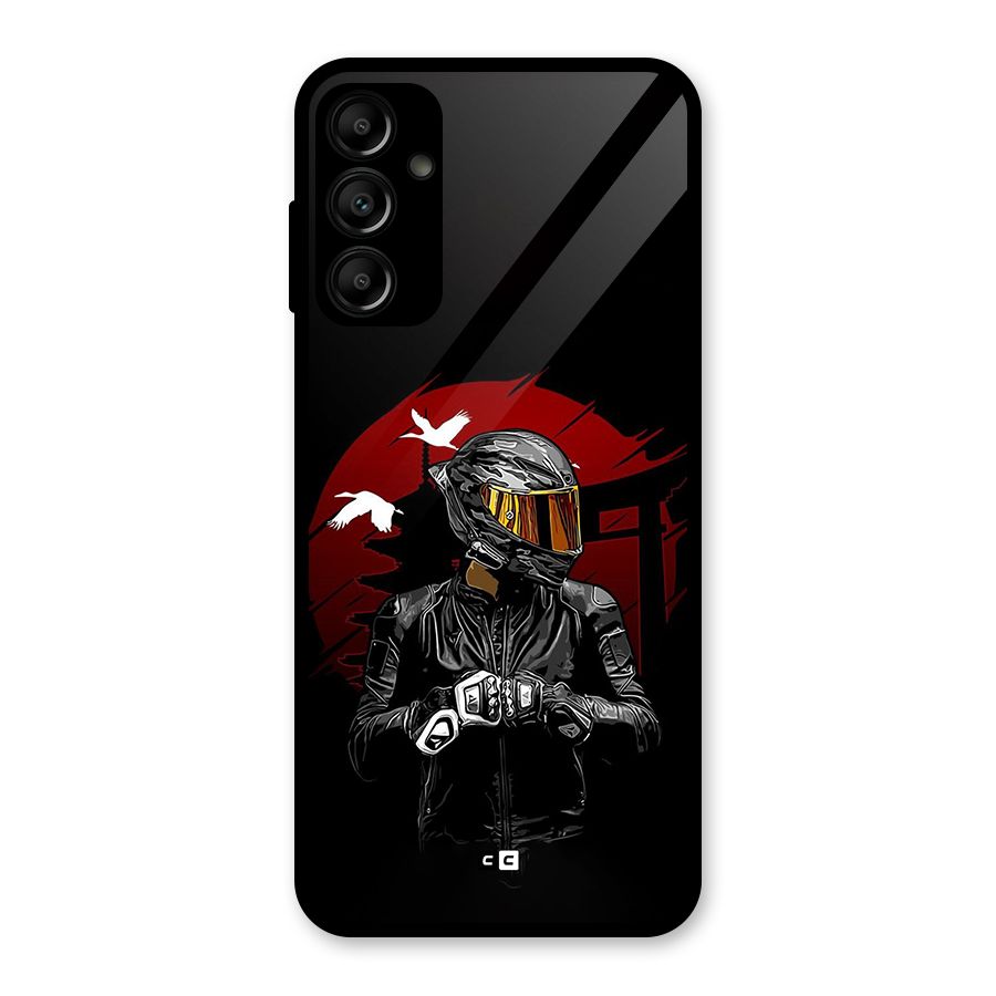 Moto Rider Ready Glass Back Case for Galaxy A14 5G