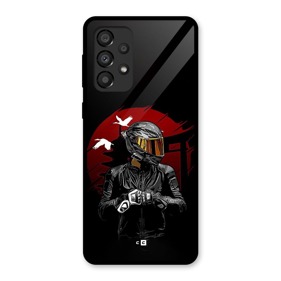 Moto Rider Ready Glass Back Case for Galaxy A33 5G